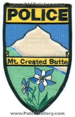 Mount Crested Butte Police (Colorado)
Scan By: PatchGallery.com
Keywords: mt.