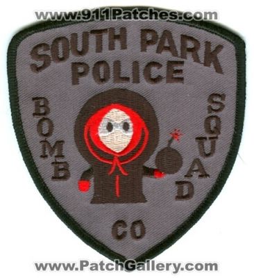 South Park Police Department Bomb Squad Patch (Colorado)
Scan By: PatchGallery.com
Keywords: dept. tv show who killed kenny