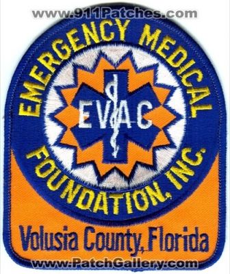 Emergency Medical Foundation Inc EVAC Volusia County EMS Patch (Florida)
Scan By: PatchGallery.com
Keywords: inc. co. emergency medical services ambulance