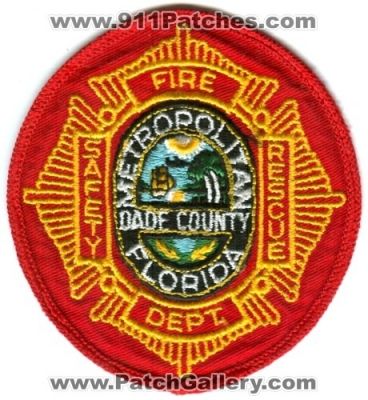 Metropolitan Dade County Fire Department (Florida)
Scan By: PatchGallery.com
Keywords: safety rescue dept.