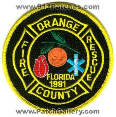 Orange County Fire Rescue Department Patch (Florida)
Scan By: PatchGallery.com
Keywords: co. dept. 1981