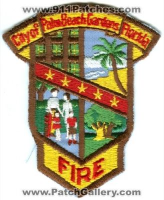 Palm Beach Gardens Fire Department Patch (Florida)
Scan By: PatchGallery.com
Keywords: city of dept.