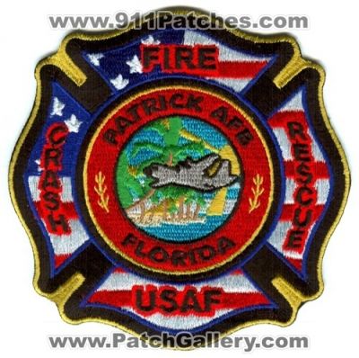 Patrick Air Force Base Fire Department Crash Fire Rescue Patch (Florida)
Scan By: PatchGallery.com
Keywords: afb cfr dept. arff aircraft airport firefighter firefighting usaf military