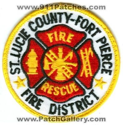 Saint Lucie County Fort Pierce Fire Rescue District (Florida)
Scan By: PatchGallery.com
Keywords: st.