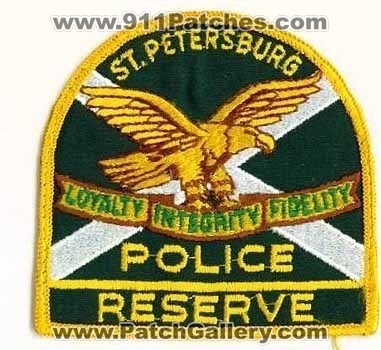 Saint Petersburg Police Reserve (Florida)
Thanks to apdsgt for this scan.
Keywords: st.
