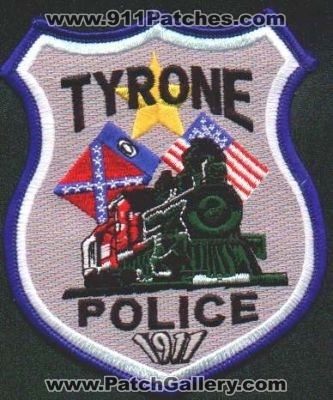 Tyrone Police
Thanks to EmblemAndPatchSales.com for this scan.
Keywords: georgia