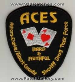 Athens Clarke Elbert County Sheriff Drug Task Force
Thanks to BlueLineDesigns.net for this scan.
Keywords: georgia aces