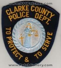 Clarke County Police Dept
Thanks to BlueLineDesigns.net for this scan.
Keywords: georgia department