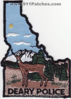 Deary Police (Idaho)
Thanks to Anonymous 1 for this scan.
