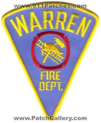 Warren Fire Department (Indiana)
Scan By: PatchGallery.com
Keywords: dept.