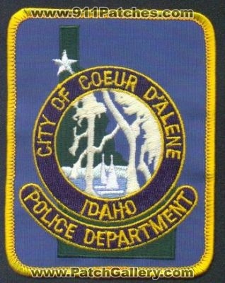 Coeur D'Alene Police Department
Thanks to EmblemAndPatchSales.com for this scan.
Keywords: idaho dalene city of