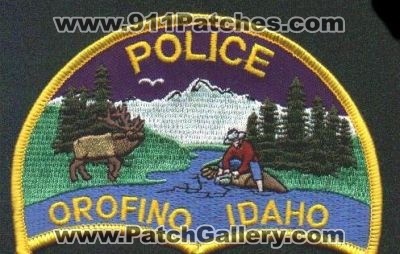 Orofino Police
Thanks to EmblemAndPatchSales.com for this scan.
Keywords: idaho
