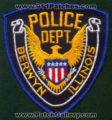 Berwyn Police Dept
Thanks to EmblemAndPatchSales.com for this scan.
Keywords: illinois department