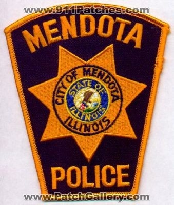 Mendota Police
Thanks to EmblemAndPatchSales.com for this scan.
Keywords: illinois city of