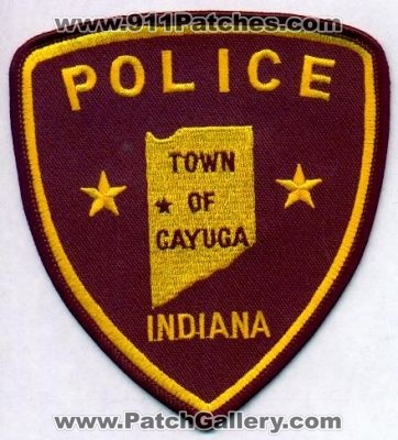 Cayuga Police
Thanks to EmblemAndPatchSales.com for this scan.
Keywords: indiana town of