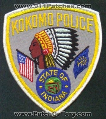 Kokomo Police
Thanks to EmblemAndPatchSales.com for this scan.
Keywords: indiana