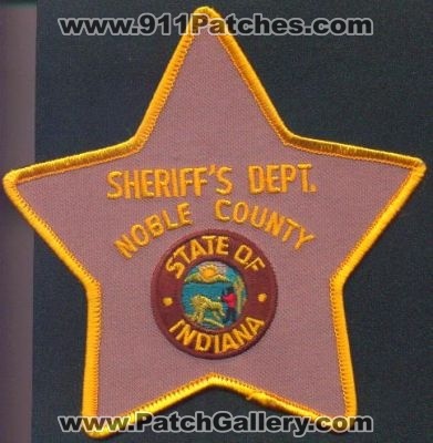 Noble County Sheriff's Dept
Thanks to EmblemAndPatchSales.com for this scan.
Keywords: indiana sheriffs department