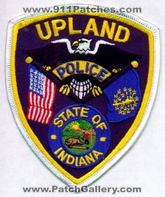 Upland Police
Thanks to EmblemAndPatchSales.com for this scan.
Keywords: indiana