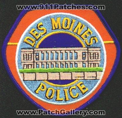 Des Moines Police
Thanks to EmblemAndPatchSales.com for this scan.
Keywords: iowa
