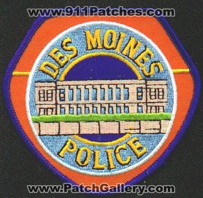 Des Moines Police
Thanks to EmblemAndPatchSales.com for this scan.
Keywords: iowa