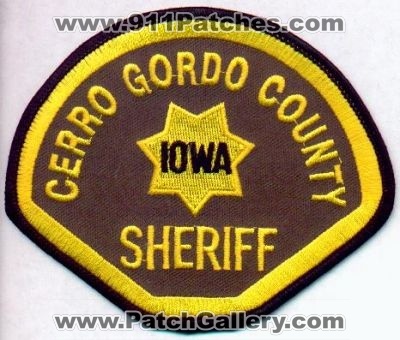 Cerro Gordo County Sheriff
Thanks to EmblemAndPatchSales.com for this scan.
Keywords: iowa