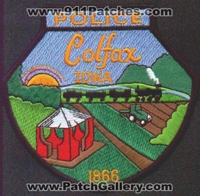 Colfax Police
Thanks to EmblemAndPatchSales.com for this scan.
Keywords: iowa