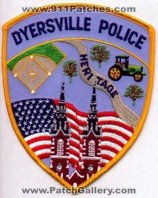 Dyersville Police
Thanks to EmblemAndPatchSales.com for this scan.
Keywords: iowa