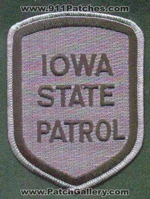Iowa State Patrol
Thanks to EmblemAndPatchSales.com for this scan.
Keywords: police