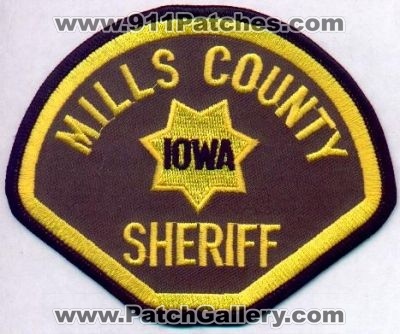 Mills County Sheriff
Thanks to EmblemAndPatchSales.com for this scan.
Keywords: iowa