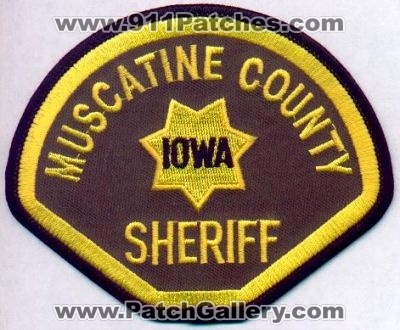 Muscatine County Sheriff
Thanks to EmblemAndPatchSales.com for this scan.
Keywords: iowa