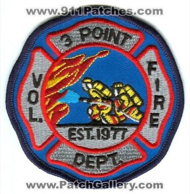 3 Point Volunteer Fire Department (Arizona)
Scan By: PatchGallery.com
Keywords: three dept. vol.