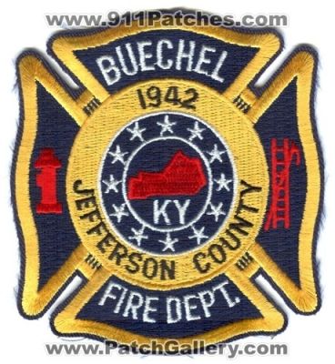 Buechel Fire Department Jefferson County Patch (Kentucky)
Scan By: PatchGallery.com
Keywords: dept. co. ky 1942