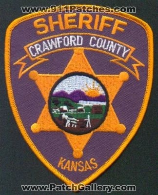 Crawford County Sheriff
Thanks to EmblemAndPatchSales.com for this scan.
Keywords: kansas
