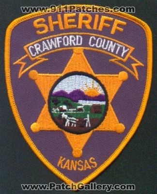 Crawford County Sheriff
Thanks to EmblemAndPatchSales.com for this scan.
Keywords: kansas