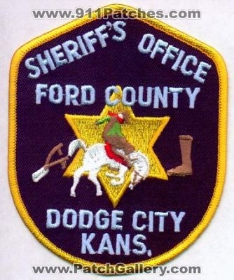 Ford County Sheriff's Office
Thanks to EmblemAndPatchSales.com for this scan.
Keywords: kansas dodge city sheriffs