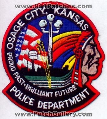 Osage City Police Department
Thanks to EmblemAndPatchSales.com for this scan.
Keywords: kansas