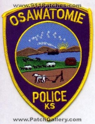 Osawatomie Police
Thanks to EmblemAndPatchSales.com for this scan.
Keywords: kansas