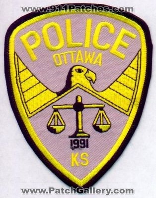 Ottawa Police
Thanks to EmblemAndPatchSales.com for this scan.
Keywords: kansas