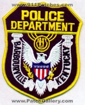 Barbourville Police Department
Thanks to EmblemAndPatchSales.com for this scan.
Keywords: kentucky