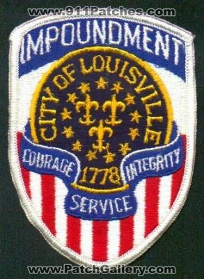 Louisville Police Impoundment
Thanks to EmblemAndPatchSales.com for this scan.
Keywords: kentucky city of