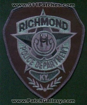 Richmond Police Department
Thanks to EmblemAndPatchSales.com for this scan.
Keywords: kentucky