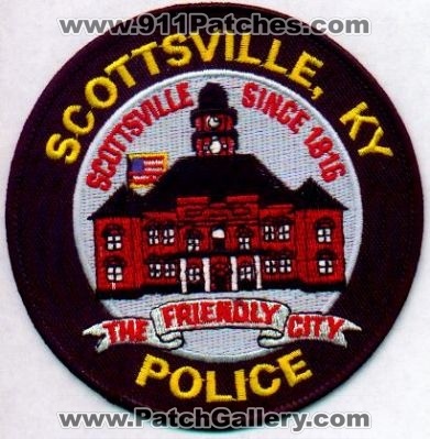 Scottsville Police
Thanks to EmblemAndPatchSales.com for this scan.
Keywords: kentucky