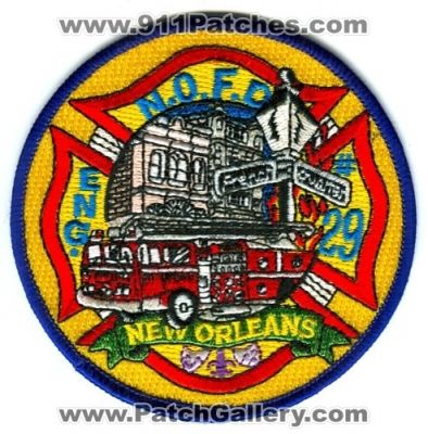 New Orleans Fire Department Engine 29 Patch (Louisiana)
Scan By: PatchGallery.com
Keywords: n.o.f.d. nofd dept. company co. station #29 eng. french quarter