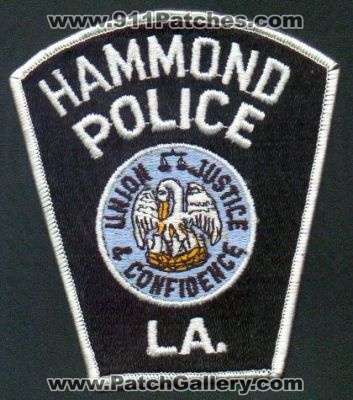 Hammond Police
Thanks to EmblemAndPatchSales.com for this scan.
Keywords: louisiana