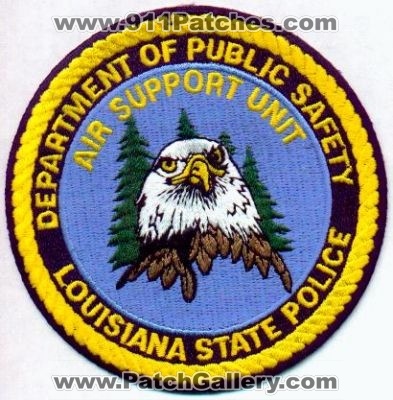 Louisiana State Police Air Support Unit
Thanks to EmblemAndPatchSales.com for this scan.
Keywords: louisiana department of public safety helicopter