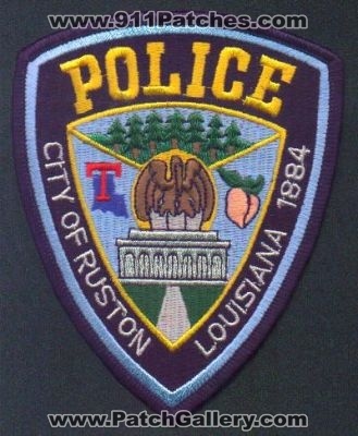 Ruston Police
Thanks to EmblemAndPatchSales.com for this scan.
Keywords: louisiana city of