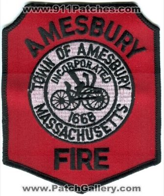 Amesbury Fire (Massachusetts)
Scan By: PatchGallery.com
Keywords: town of