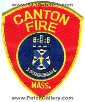 Canton Fire Department Patch (Massachusetts)
Scan By: PatchGallery.com
Keywords: dept. mass.