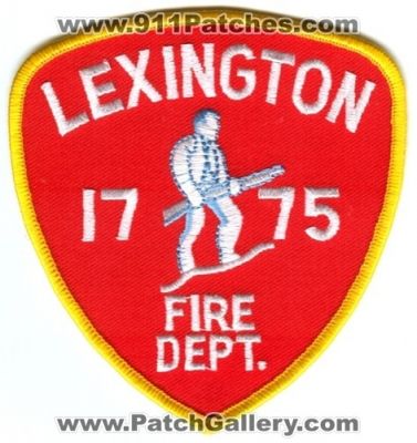 Lexington Fire Department Patch (Massachusetts)
Scan By: PatchGallery.com
Keywords: dept.