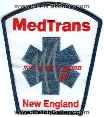 Med Trans New England Ambulance Emergency Medical Services EMS Patch (Massachusetts)
Scan By: PatchGallery.com
Keywords: medtrans e.m.s. emt paramedic